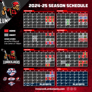 2024-25_Lumberjacks_Schedule_Social